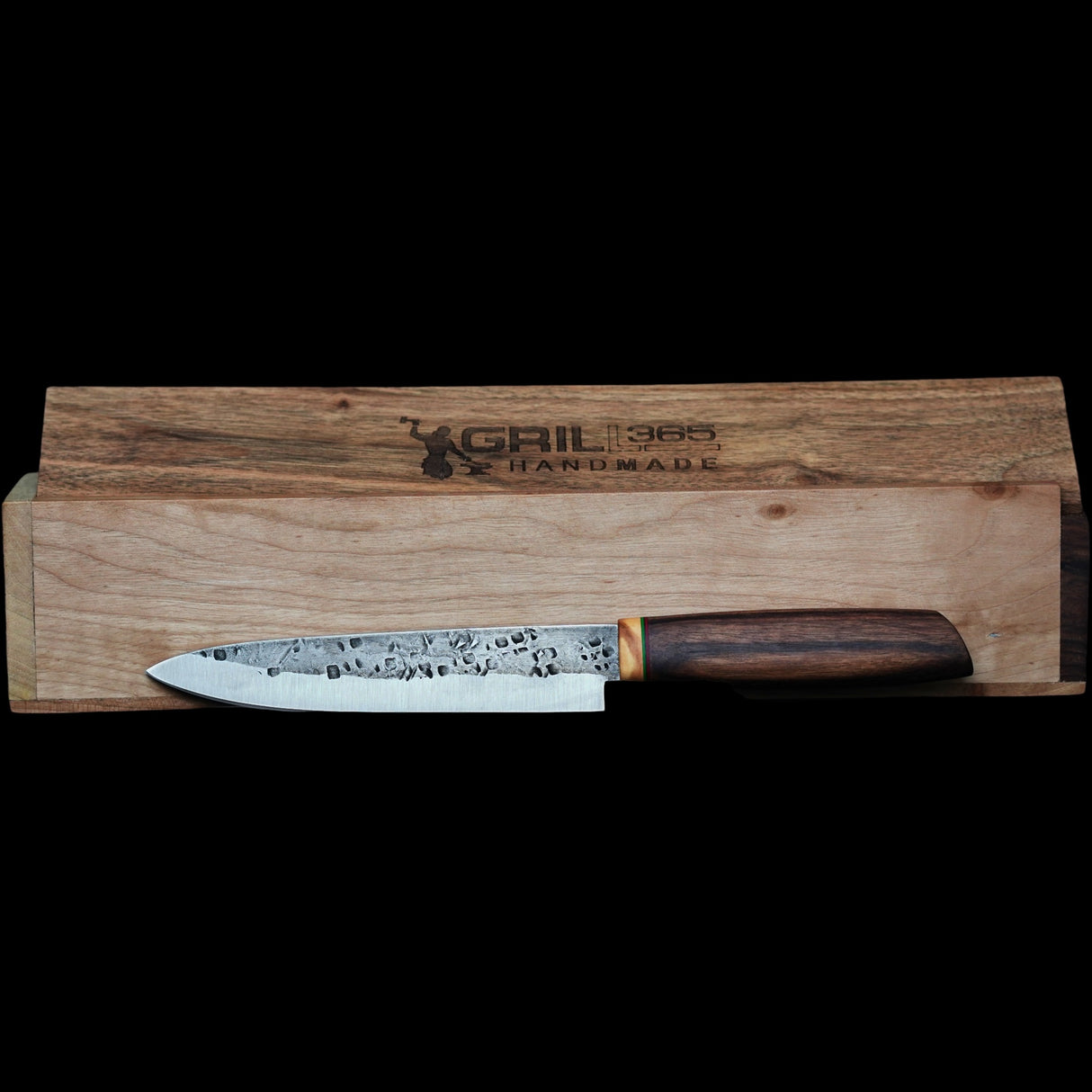 Fyreza Mostar sandvikstalen mes in houten box